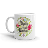 Cherish Each Moment Spring Flowers Hygge Lifestyle Inspirational Quote Coffee Tea Cup Mug, Mugs, $ 17.50, A Moment Of Now™